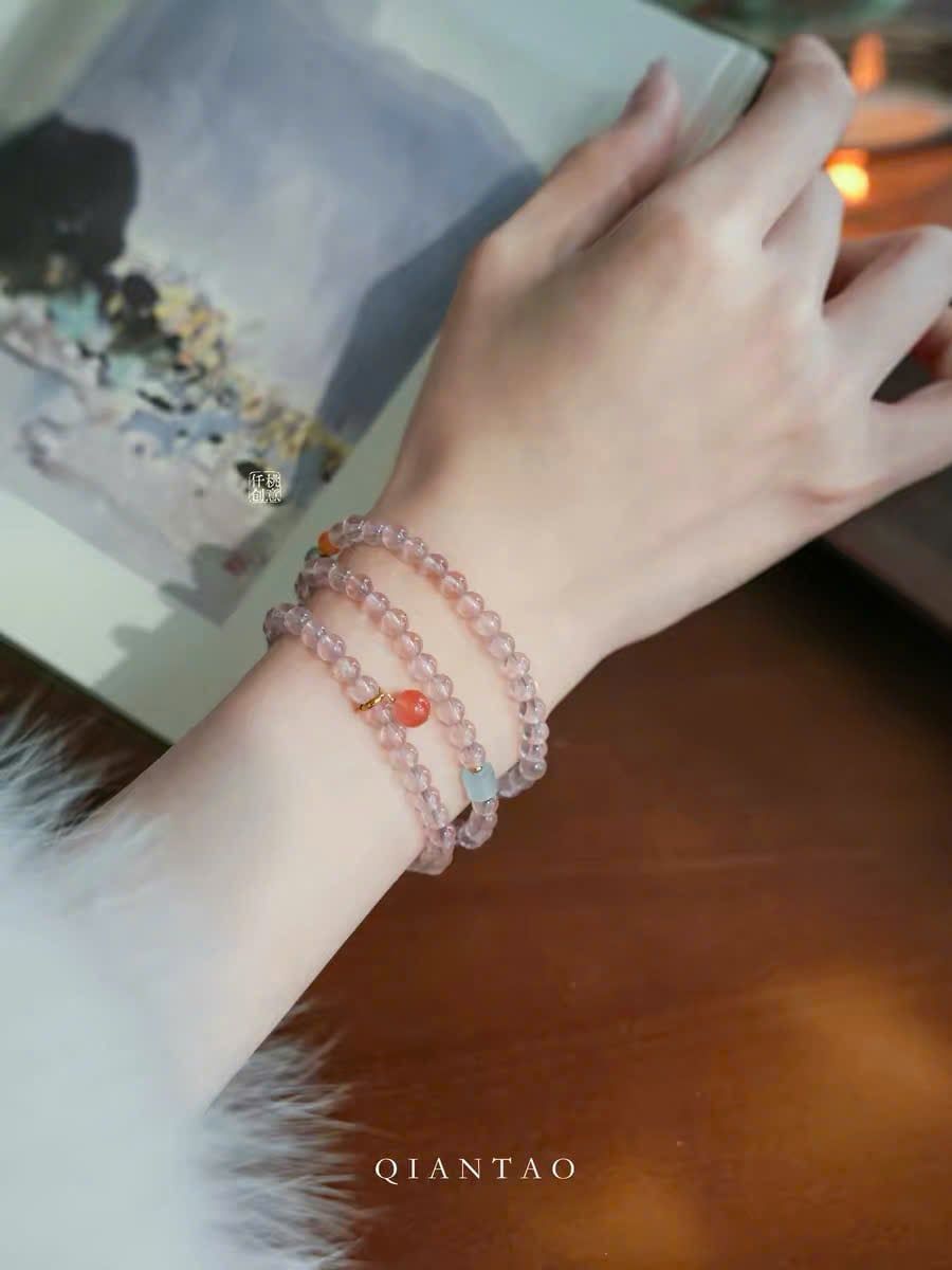  (ORDER) Vòng Vân Mây Hồng 