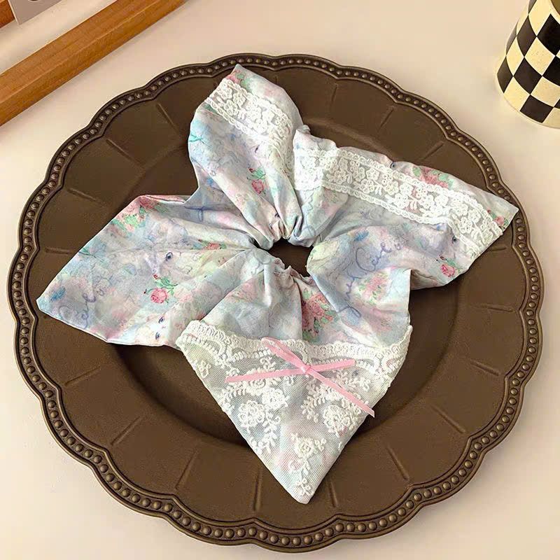  Scrunchie Vuông Mèo Hoa 