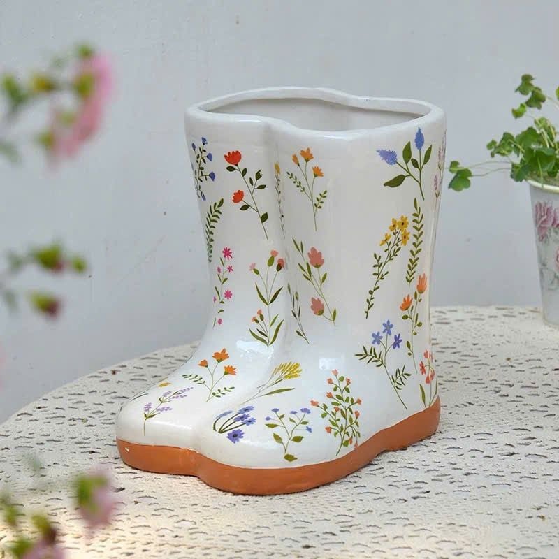  [ORDER] Bình Hoa Gốm Đôi Ủng 