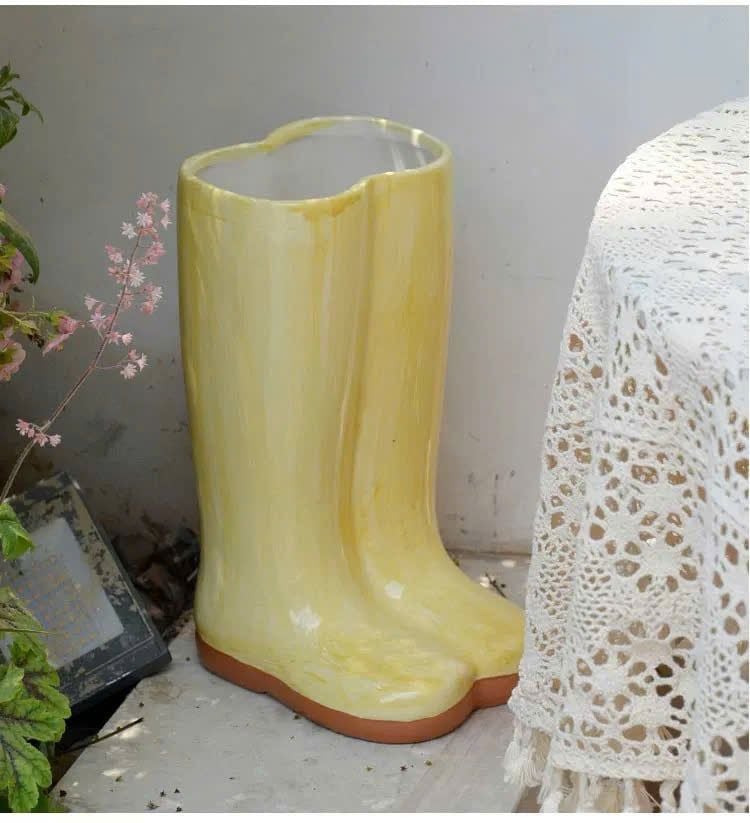  [ORDER] Bình Hoa Gốm Đôi Ủng 