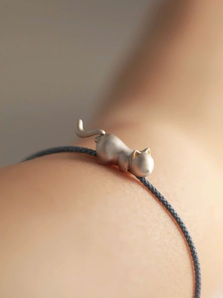  Vòng Tay Lucky Cat Silver 