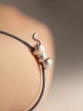  Vòng Tay Lucky Cat Silver 