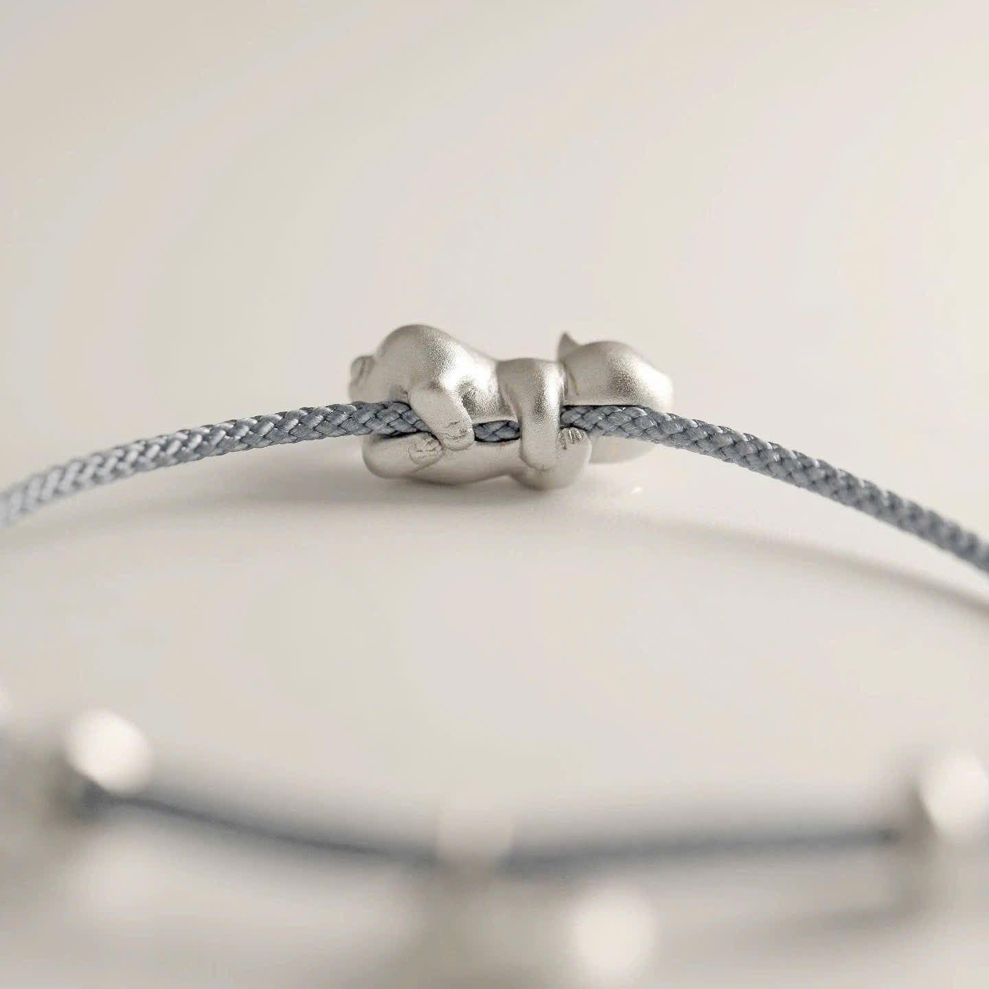  Vòng Tay Lucky Cat Silver 