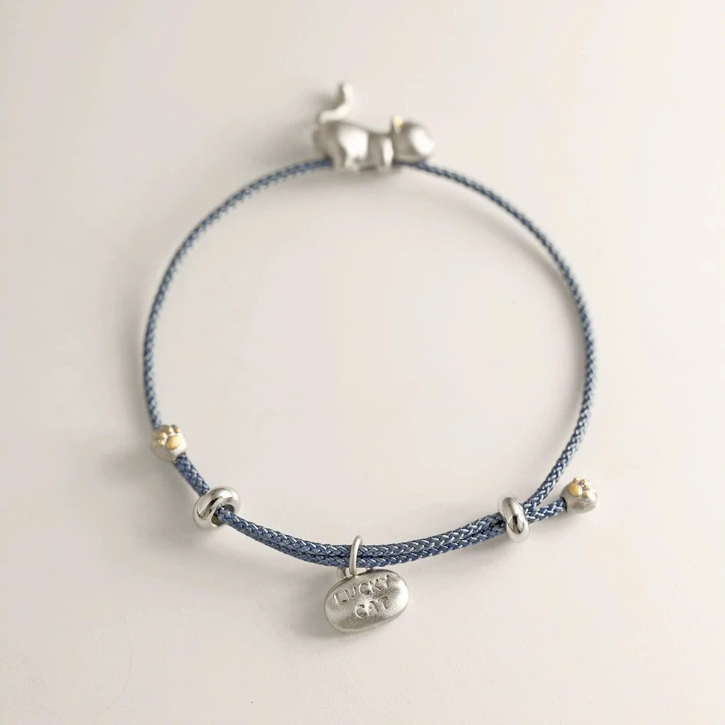  Vòng Tay Lucky Cat Silver 