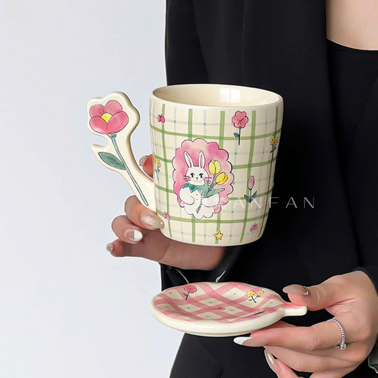 Cốc Caro Hoa Thỏ 