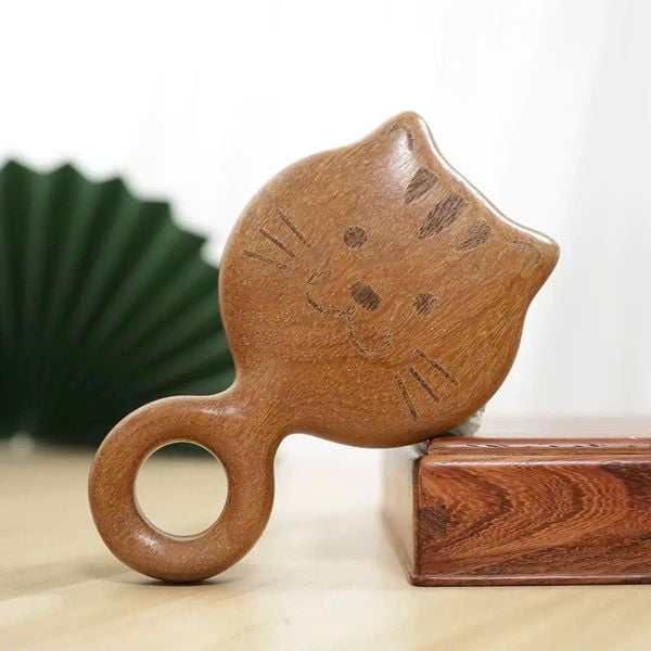  Lược Chải Tóc Gỗ Đàn Hương Mèo Con 