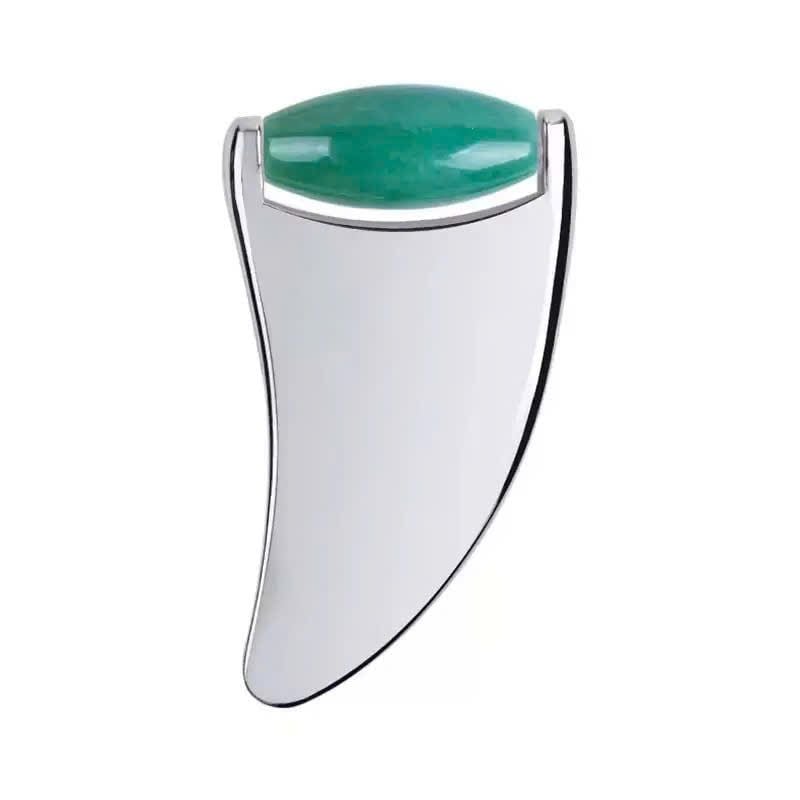  Gua Sha Đá Ngọc Bích Kim Loại 