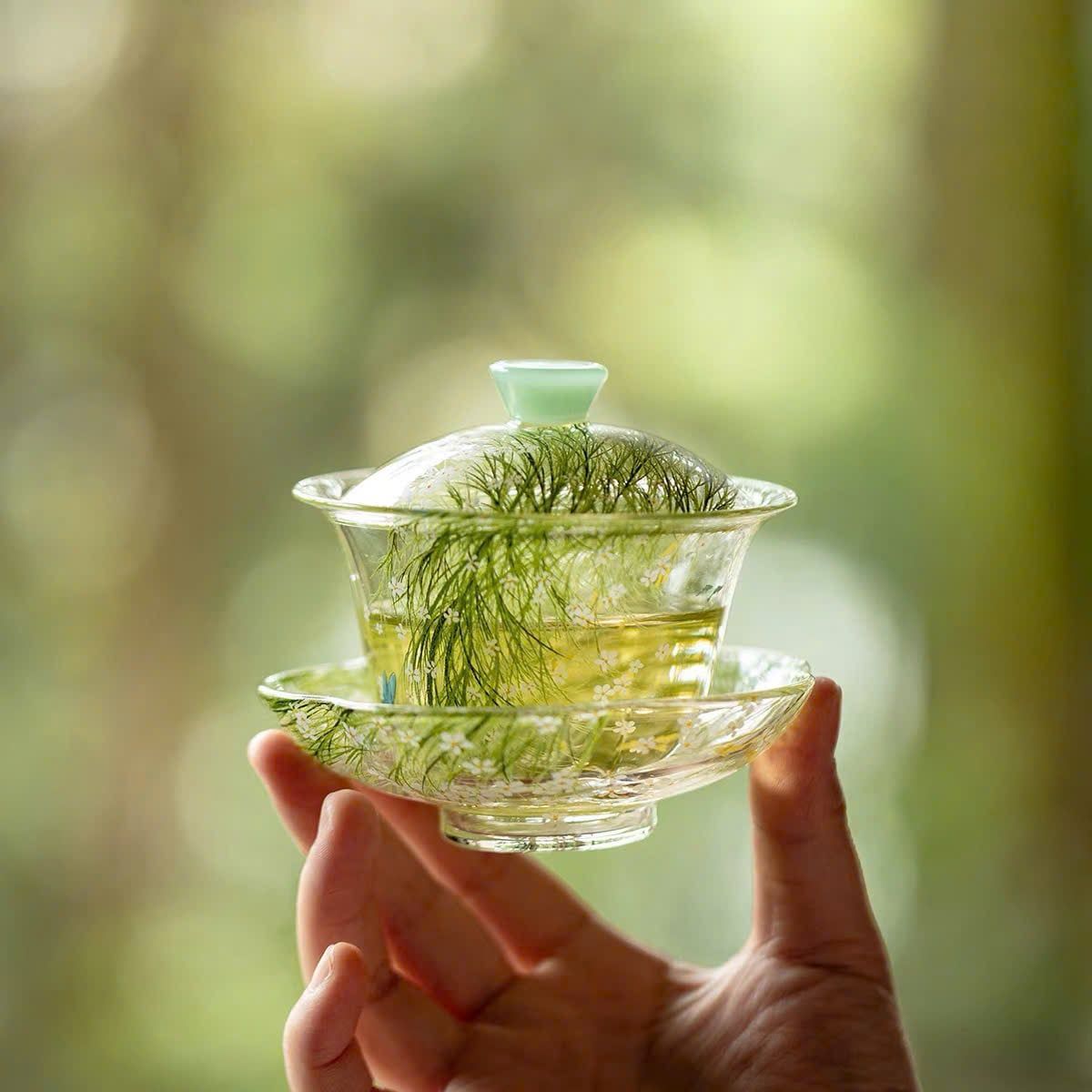  Chén Trà Thủy Tinh Vân Dã 