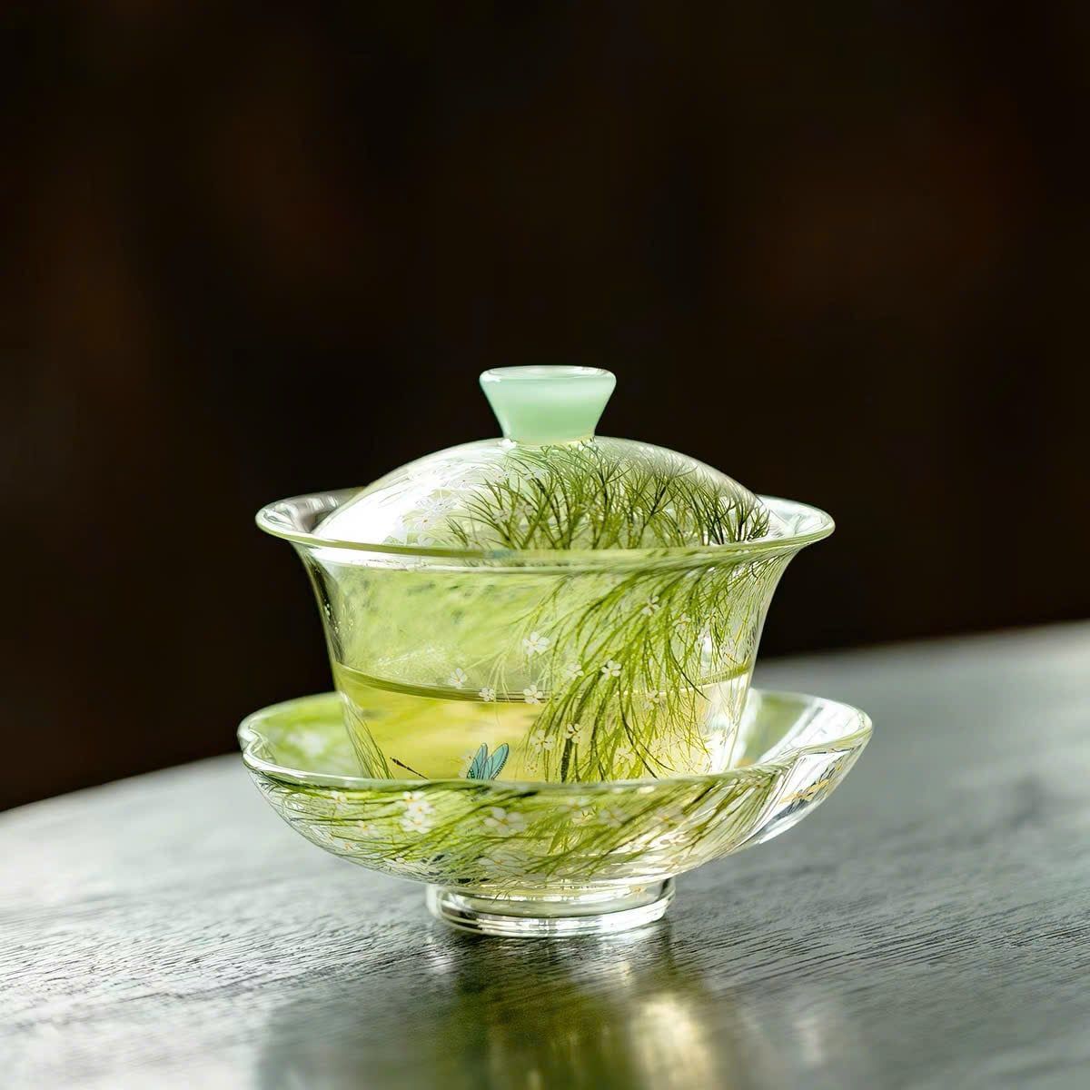  Chén Trà Thủy Tinh Vân Dã 