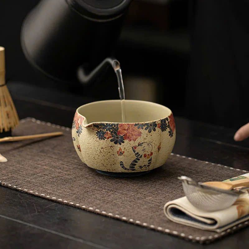  Set Pha Matcha Mèo Ban Mai - 8 Món 