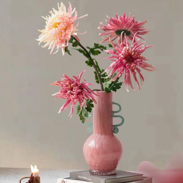  Bình Hoa Mây Hồng Ngọc 