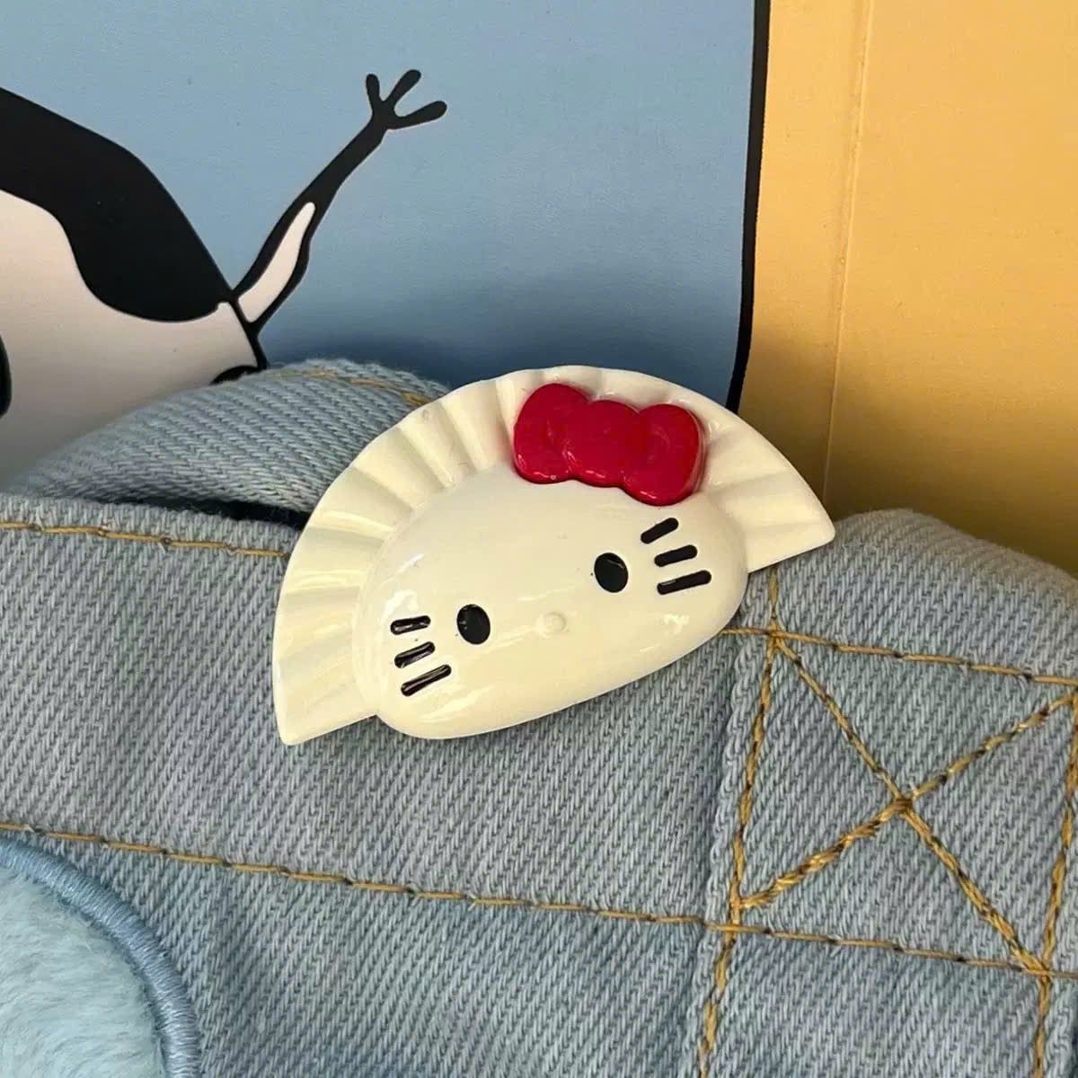  Kẹp Tóc Bánh Bao Hello Kitty 