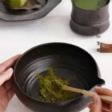  Bát Chawan Gốm Đen Wabi-sabi 