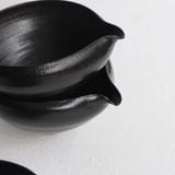  Bát Chawan Gốm Đen Wabi-sabi 