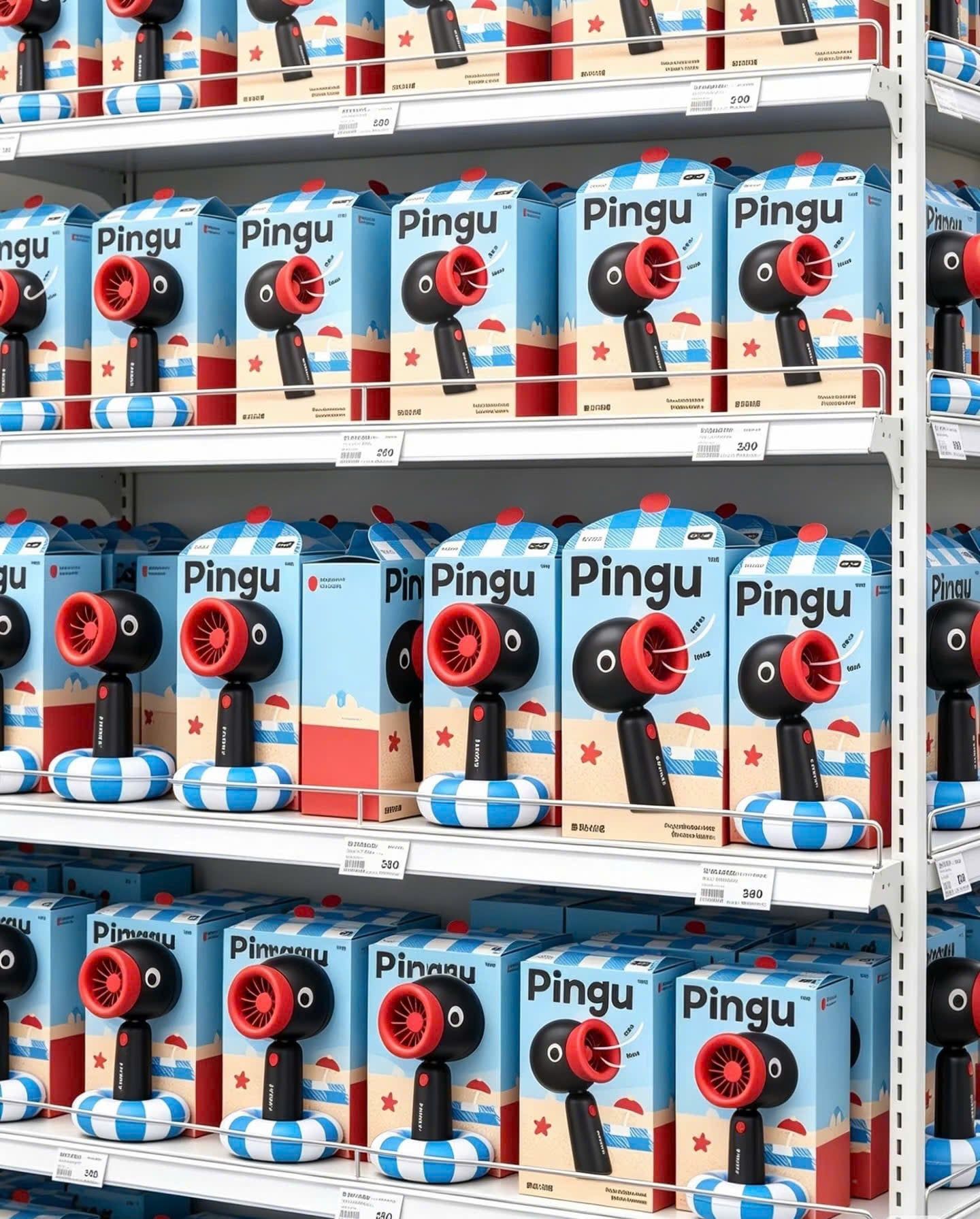  [ORDER] Quạt Cầm Tay Pingu 