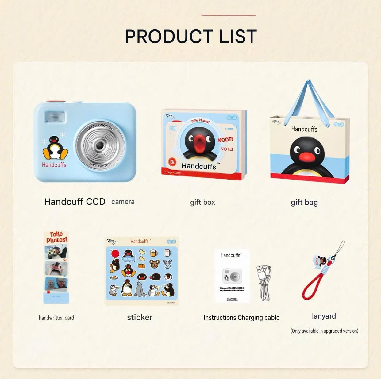  [ORDER] Máy Ảnh CCD Pingu 