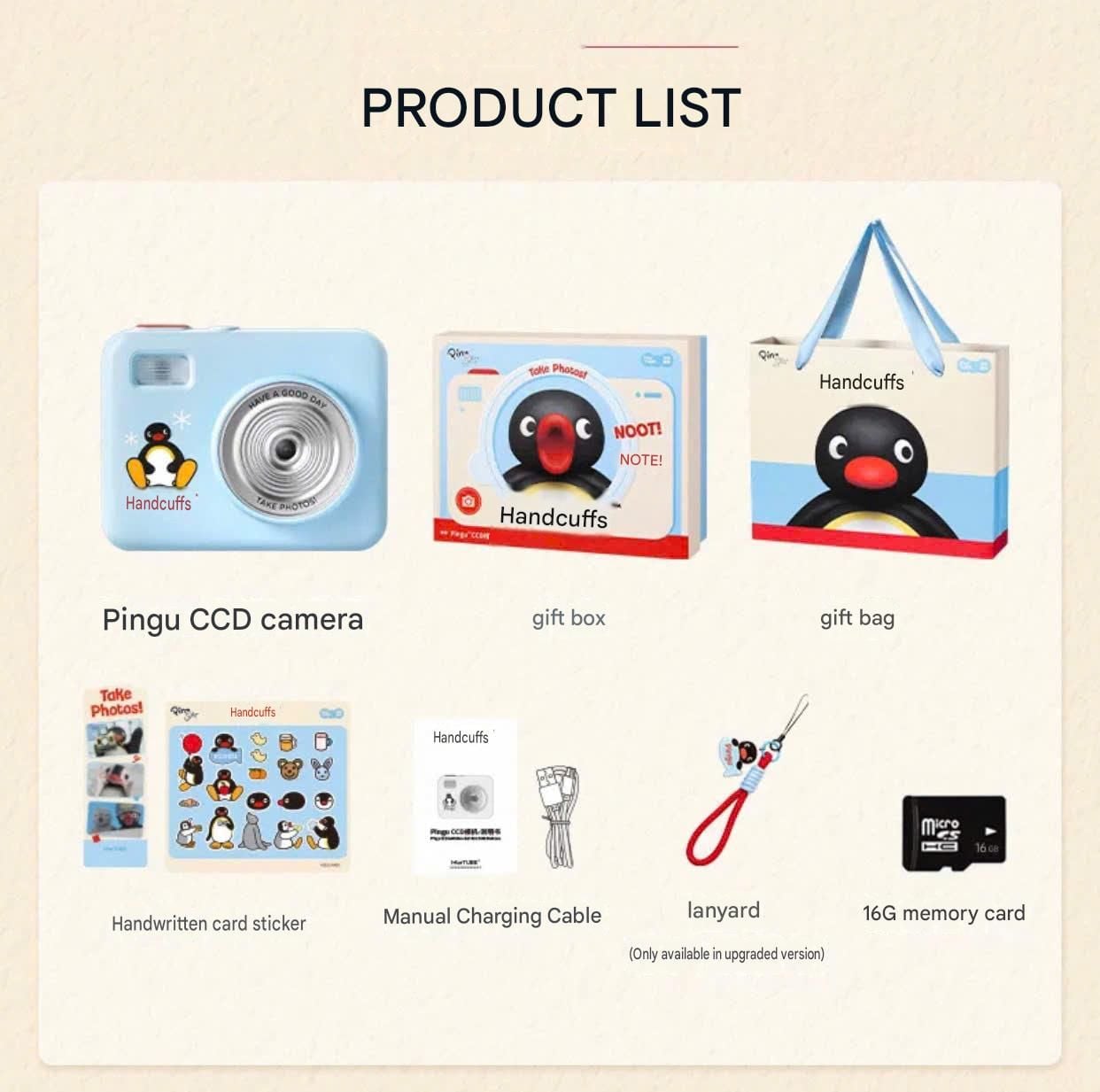  [ORDER] Máy Ảnh CCD Pingu 