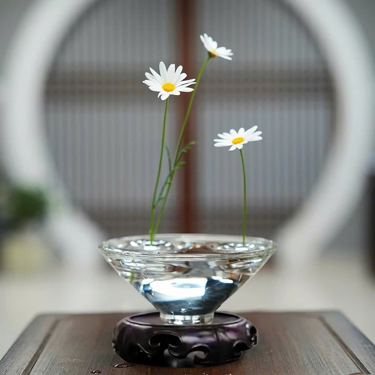  Đế Cắm Hoa Nổi Trong Suốt 