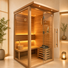Phòng xông hơi khô Gỗ Tuyết Tùng Mẫu 02