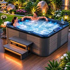 Bồn tắm Jacuzzi Nofer SPA-002 yếm gỗ