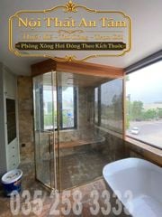 Phòng Xông Hơi Cabin kính Với Máy Xông Hơi Ướt K220