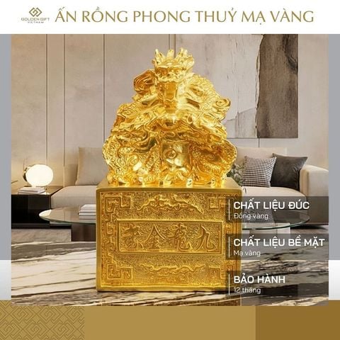 Ấn Rồng mạ vàng