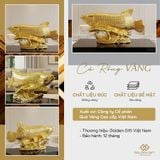 Tượng Cá Rồng mạ vàng