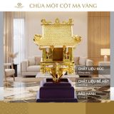 Mô hình Chùa Một Cột mạ vàng 24K