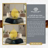 Lá Bồ Đề Mạ vàng 24K