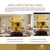 Mô hình Chùa Một Cột mạ vàng 24K