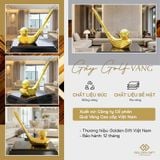 Gậy Golf và giá cắm bút mạ vàng