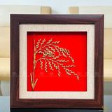 Tranh Bông Lúa mạ vàng