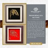 Tranh Bông Lúa mạ vàng