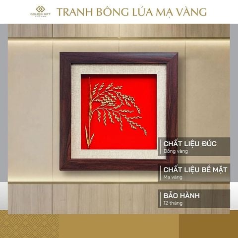 Tranh Bông Lúa mạ vàng
