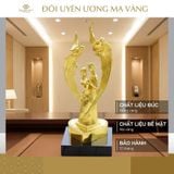 Tượng Đôi Uyên Ương mạ vàng