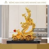 Tượng Rồng Vàng Kim Long Bảo Khang