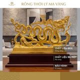 Tượng Rồng thời Lý mạ vàng