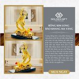 Tượng Rồng Vàng Kim Long Bảo Khang