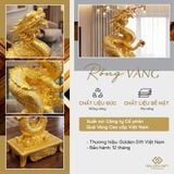 Tượng Rồng vàng Thiên Long Nhật Nguyệt