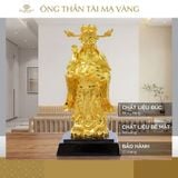 Tượng Ông Thần Tài mạ vàng 24K