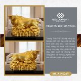 Tượng Trâu vàng Tài Lộc