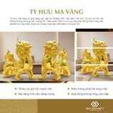 Tượng Tỳ Hưu mạ vàng 24K