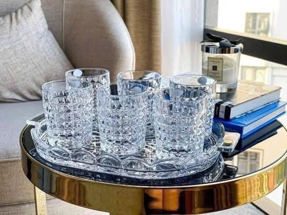 Bộ 6 cốc Pha Lê cao cấp Bohemia Diamond