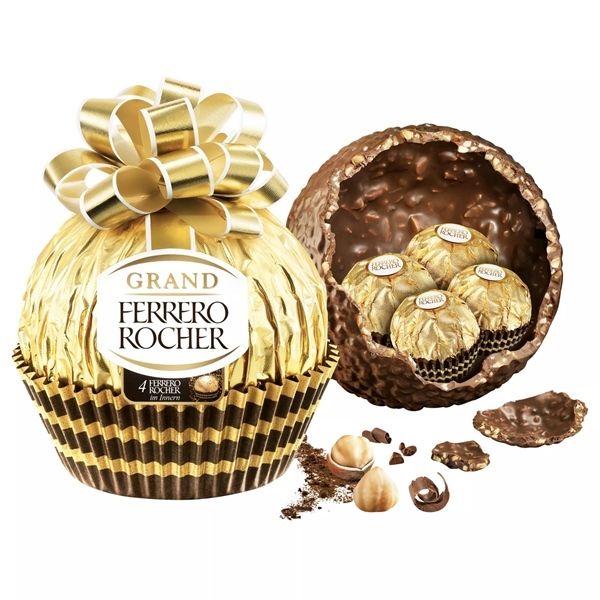 Socola Ferrero Rocher Cầu Nơ Vàng 240g – Hàng Đức Chính Hãng, Quà Tặng Sang Trọng