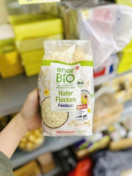 Yến mạch hữu cơ EnerBio 500g Rossmann Đức – Giàu chất xơ, hỗ trợ ăn kiêng & tim mạch