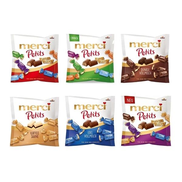 Kẹo Socola Merci Petits 125g | Socola Đức Cao Cấp Nhiều Vị