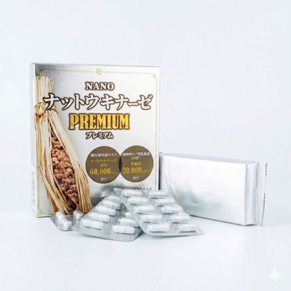 Viên Uống Nano Nattokinase Premium 60.000FU Nhật Bản