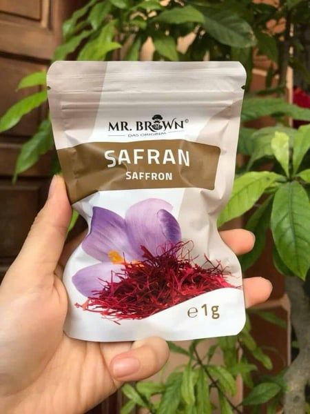 Nhụy Hoa Nghệ Tây Đức Mr. Brown Safran Saffron 1g – Gia Vị Thượng Hạng Cho Sức Khỏe & Ẩm Thực