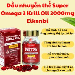 Dầu Nhuyễn Thể Super Omega 3 - Krill Oil Nhật Bản | Bổ Não, Tốt Cho Tim Mạch