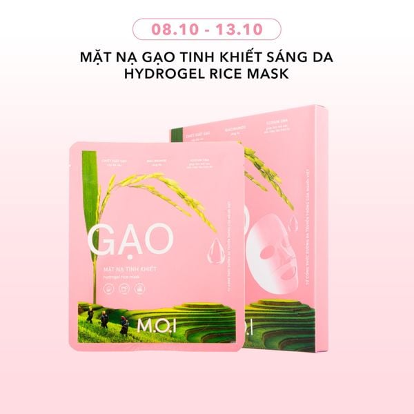  Mặt Nạ Gạo Tinh Khiết Sáng Da Hydrogel Rice Mask 